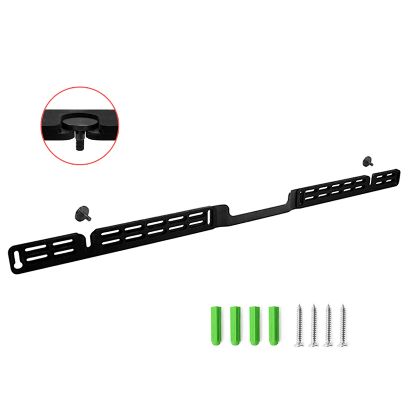 دعامة تثبيت على الحائط من سبائك الألومنيوم لشريط الصوت Sonos Arc باللون الأسود