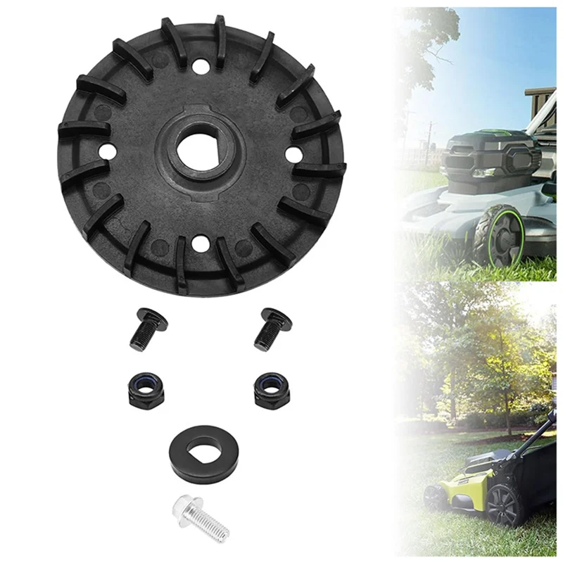 A84E-芝刈り機ブレード交換キット - EGO デュアルブレード LM2130SP、LM2150SP、LM2160SP 用のファン、ボルト、ナット、ワッシャーが含まれます