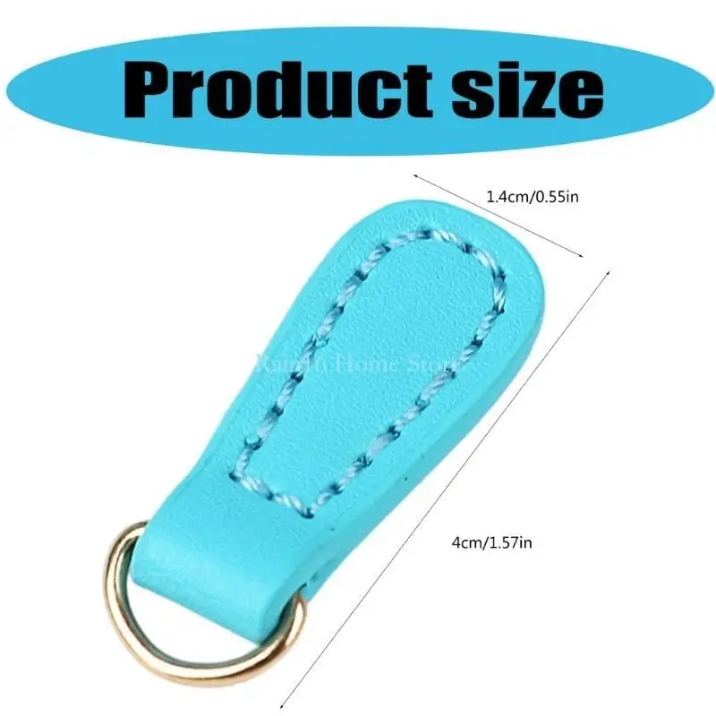 02db 2 pcs pu الجلود السوستة يسحب السوستة السوستة Quapt