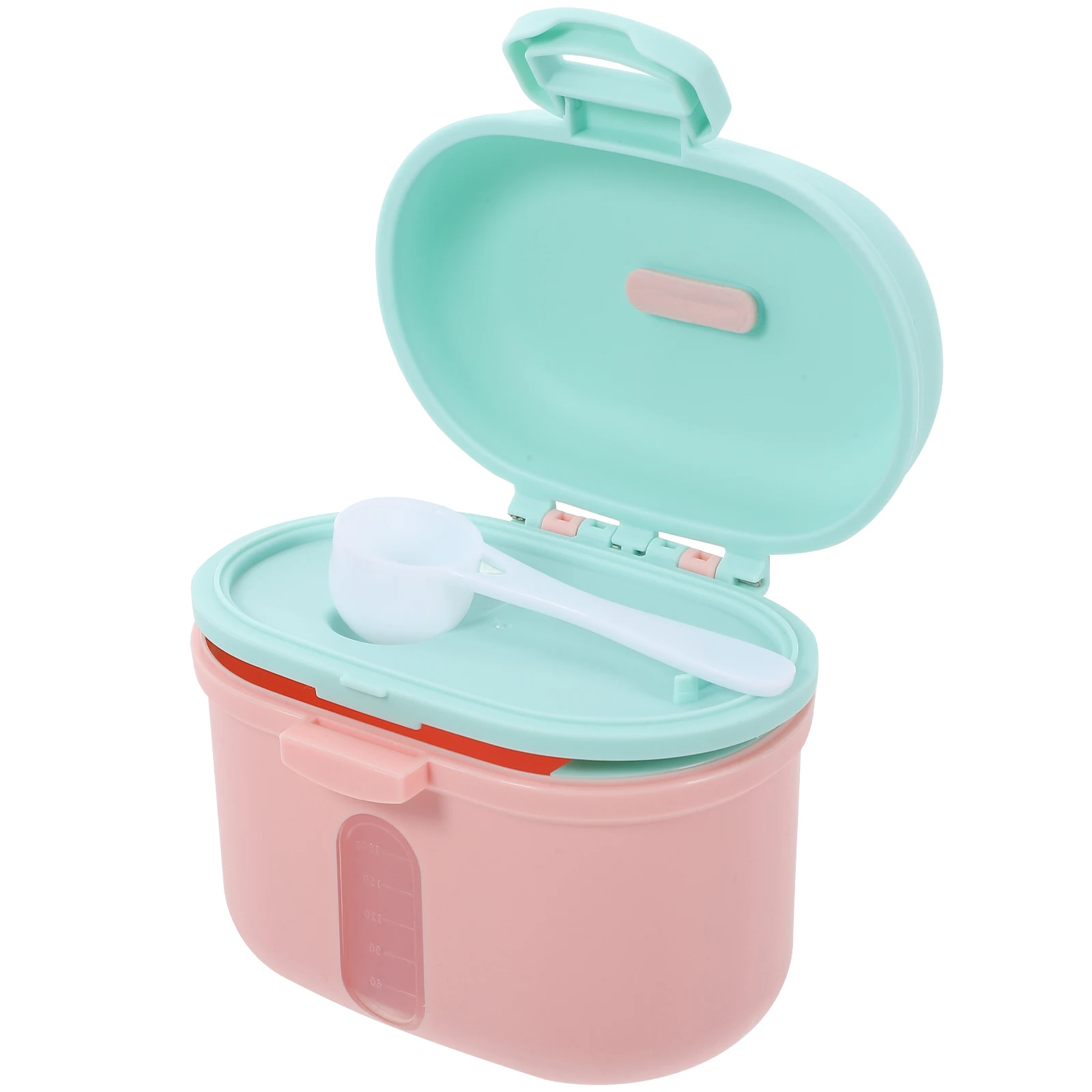 

Portable Storage Box Travel Food Holder Pink Small Travel Milk Powder Container Reusable Infant Food Holder Box