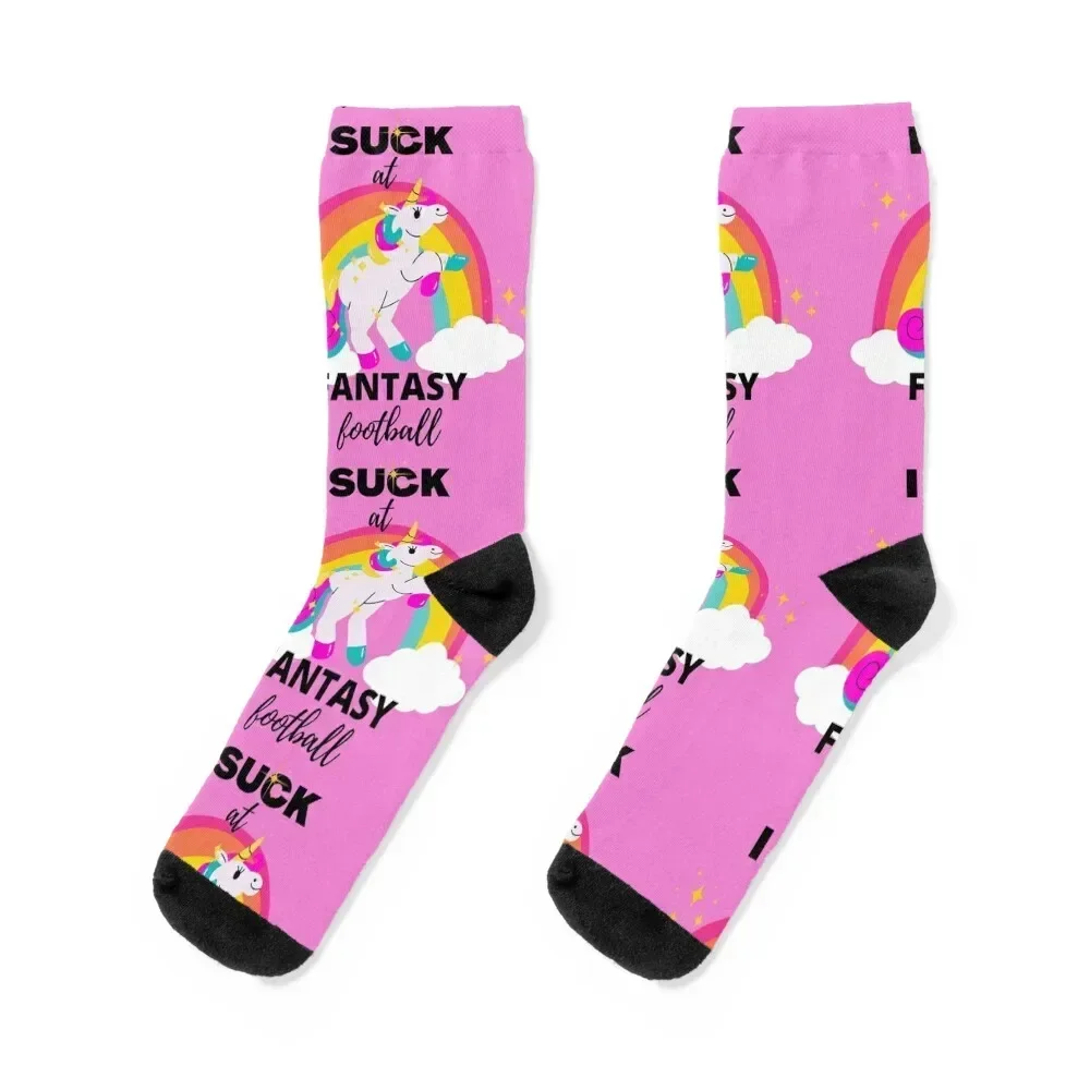 

I Suck at Fantasy Football Loser Shirt Socks kawaii Argentina cartoon funny gift Men Socks Luxury Brand Women's