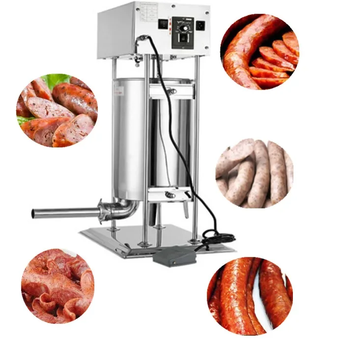 semi automatic saucisson	sausage making machine	automatic filler sausage stuffer home use filling hot dog sausage maker machine