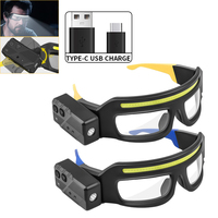 Induction COB Glasses Light, Multifunctional USB Rechargeable Headlamp, Work Light, Outdoor Camping Spotlight, Fishing Headlamp