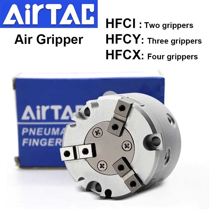 HFCI HFCY HFCX 16/20/25/32/40/50/63 مللي متر تتحمل مزدوج التمثيل اثنين ثلاثة أربعة أصابع موازية نوع الهواء الهوائية القابض #1