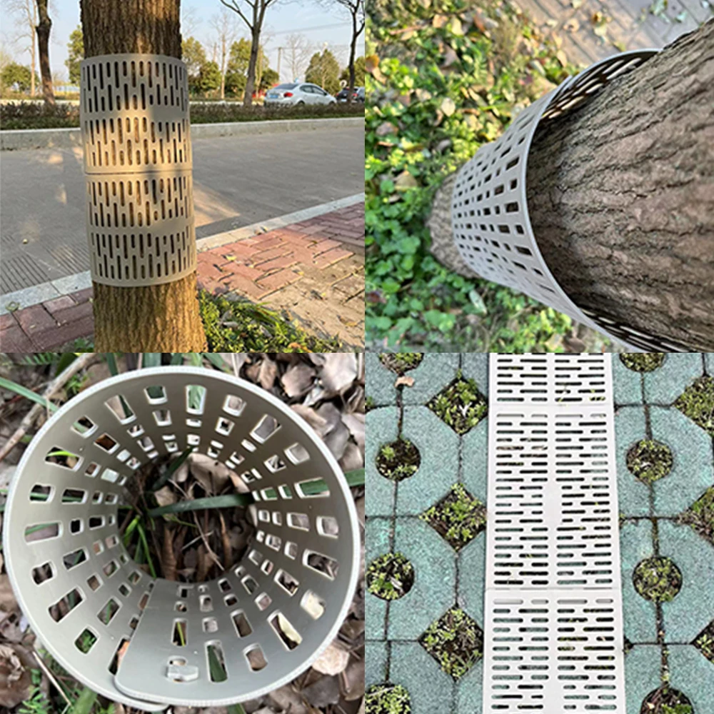 10PC Tree Trunk Protector Resizable for Various Size Trees or Plants Preventing Tree Bark Damage from Pruners Mowers Rodents