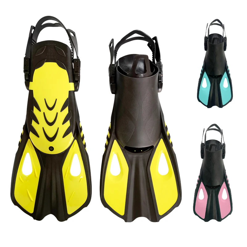 

Custom High Quality Adjust Flippers Open Heel Snorkel Equipment Soft Rubber Training Fins Swim Diving Clothing Accessories
