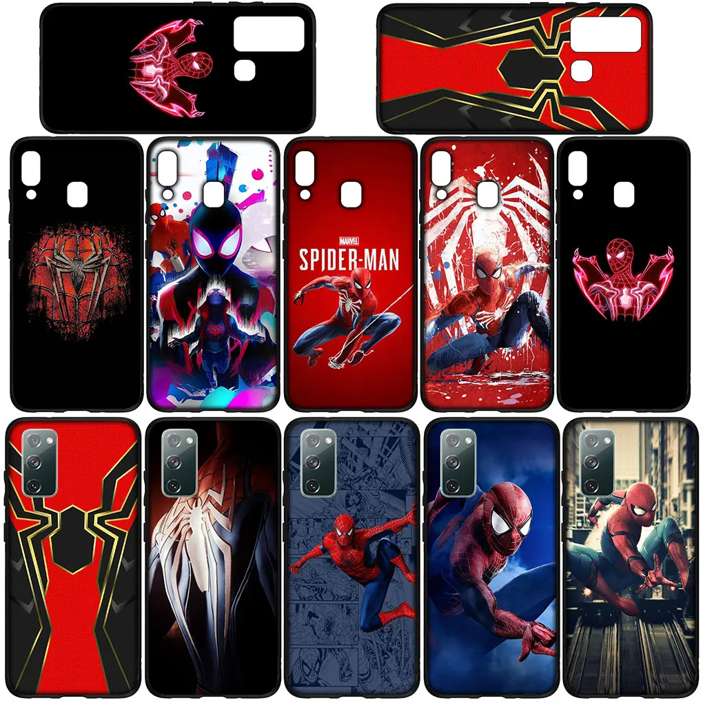 Superhero Marvel Spider Man Spiderman Cover Phone for OPPO A17 A15 A16 A12 A53 A54 A55 A56 A57 A77 A76 A94 A96 A74 Case