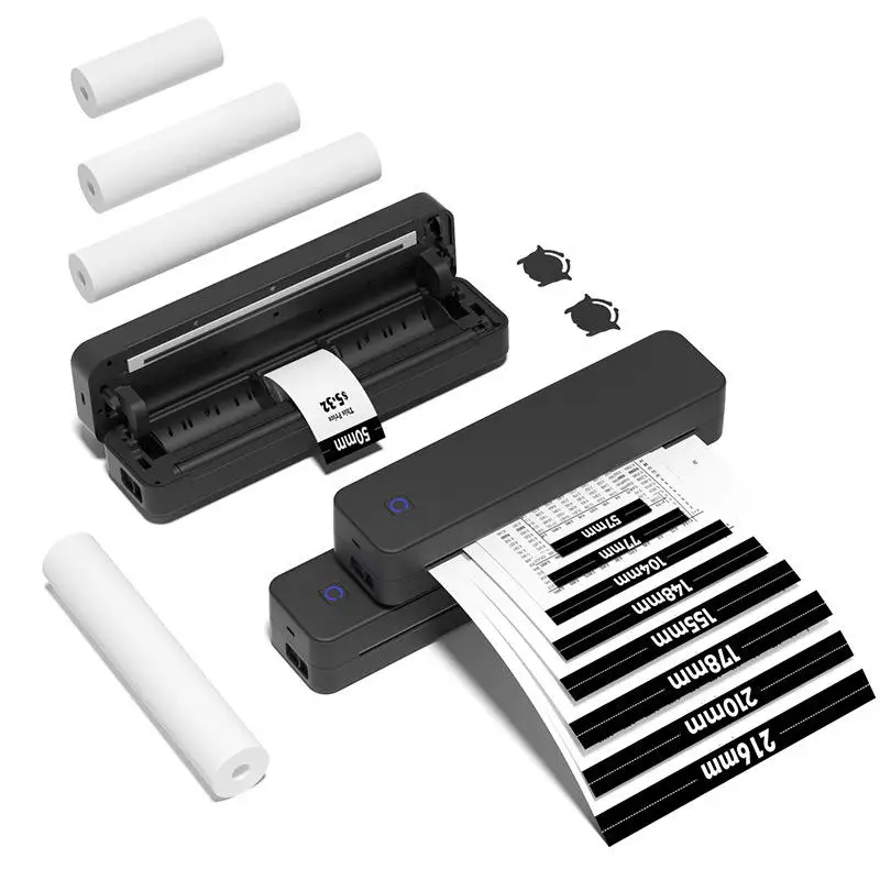Portable A4 Document Thermal Printer for Lightweight Business Travel Office Home Wireless Bluetooth Tattoo Stencil Printer