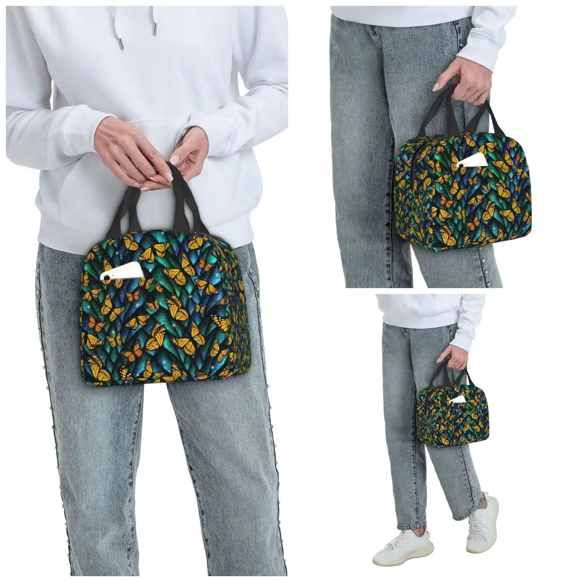 Fantasy Butterfly Dragon! Insulated Lunch Bag for Women Office Cooler Thermal Food Box Tote Portable Lunch Boxes Container
