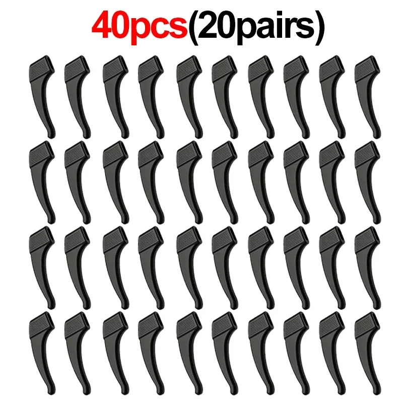 2/40 Stuks Siliconen Oorhaak Anti-Slip Bril Been Oor Mouw Beugel Sluiting Zonnebril Accessoires Grip Anti-val Brillen Houder