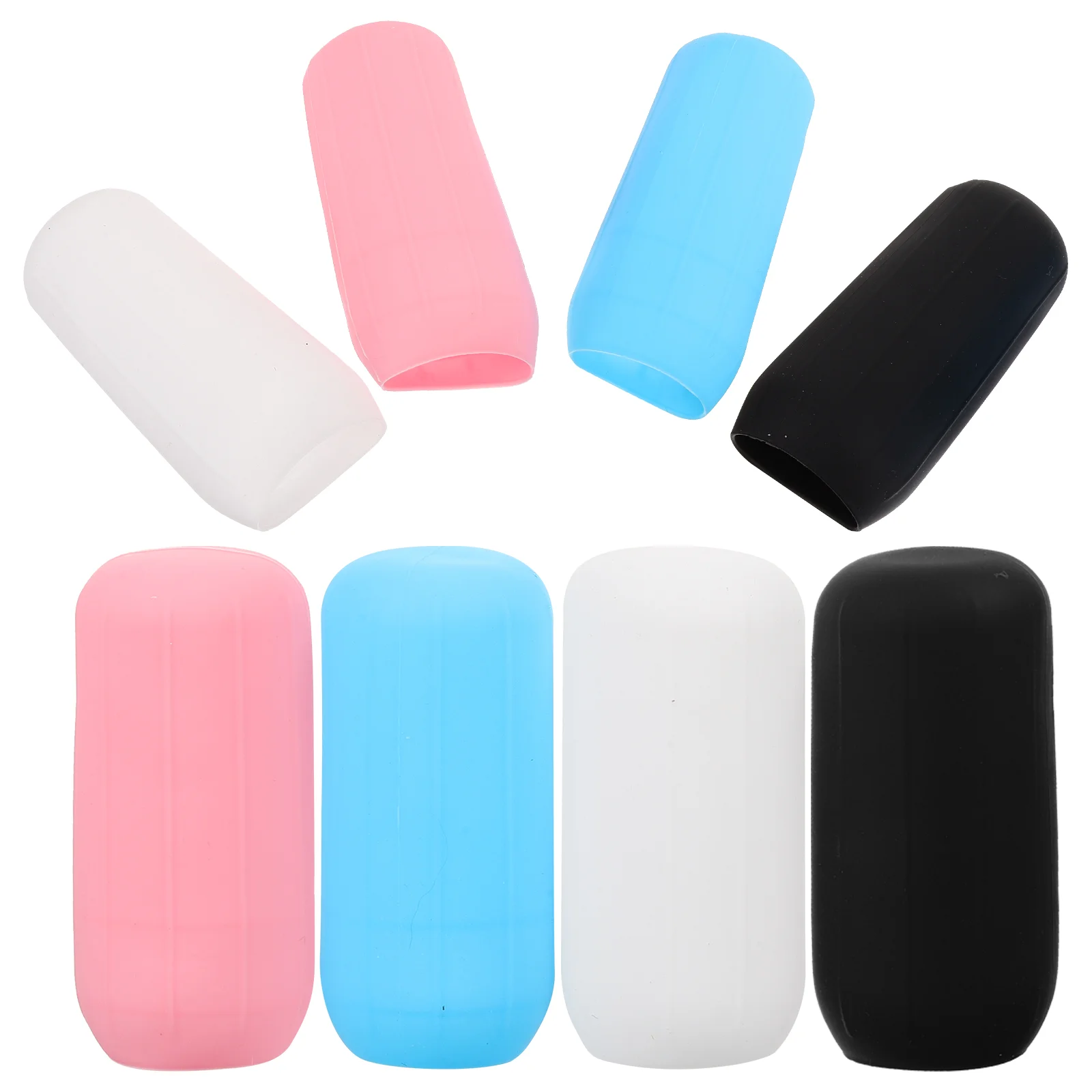 Elastic Silicone Leak Proof Bottle Covers, Travel Bottles Covers, Leak Proof, Shampoo Bottle, 8 pcs