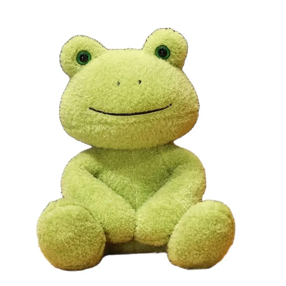 25CM Dressed Mung Bean Frog Plush Toy Cure Happy Comfort Doll Sleeping Pillow Bestie Festive gifts children birthday Christmas