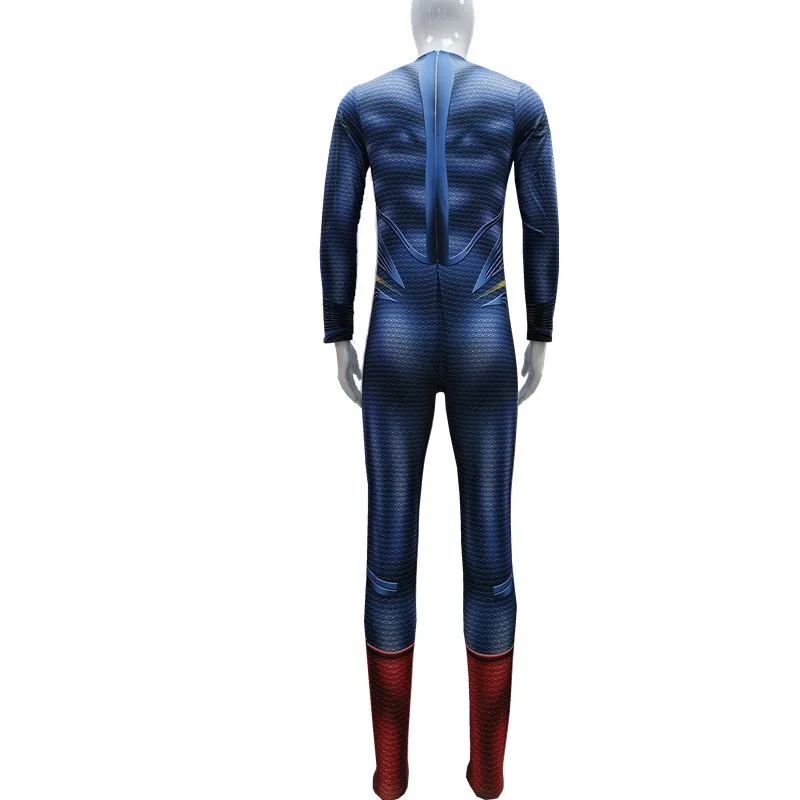 BEAST KINGDOM Movie Superman Man of Steel Batman Cosplay Clark Kent Cosplay Costume Blue Jumpsuit Red Cloak Superman Clothing - view 5
