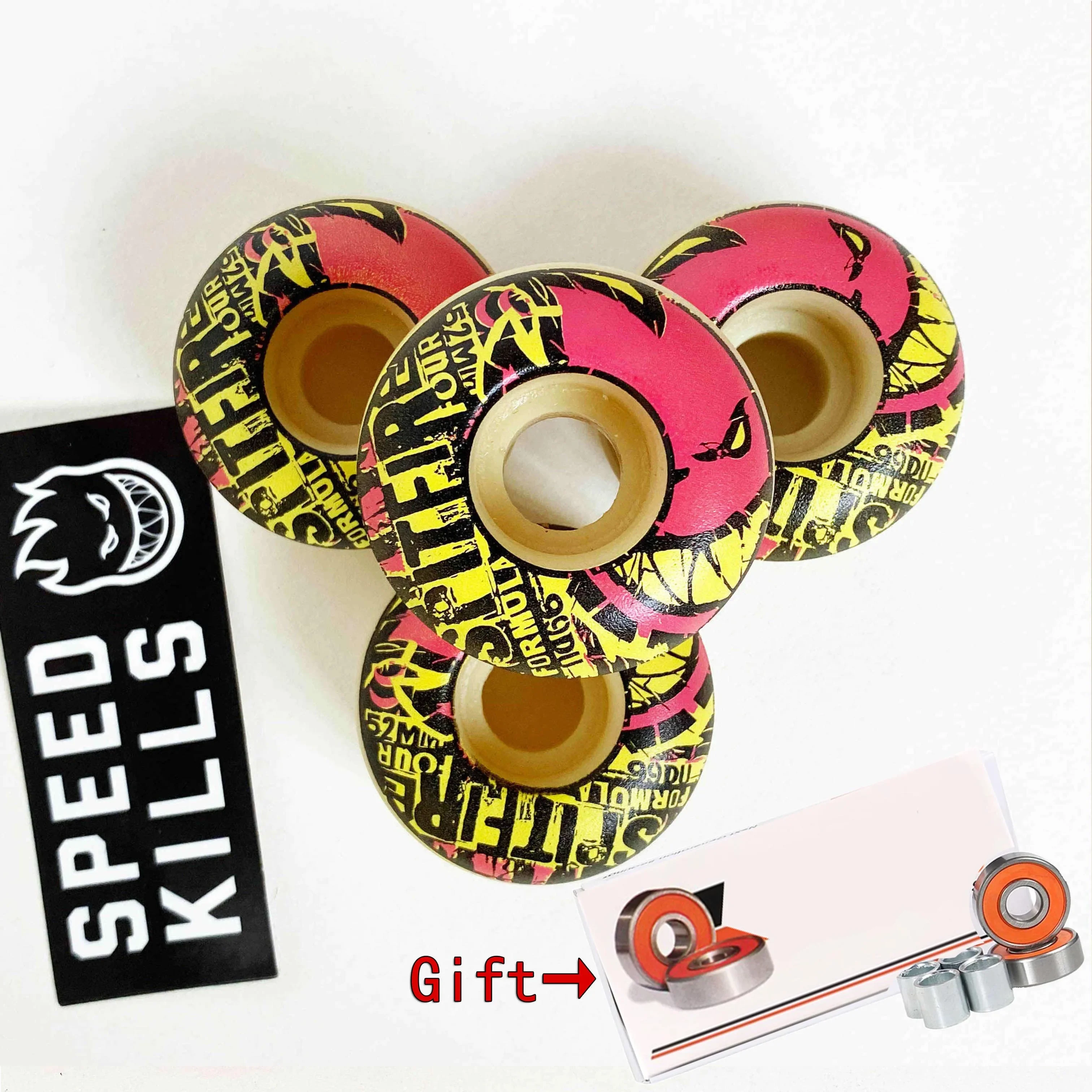 Original Spitfire Skateboard Räder 52mm 101Duro 53mm 54mm 56mm 99Duro 80hd Skateboard Rad für Skateboard Maven Lager