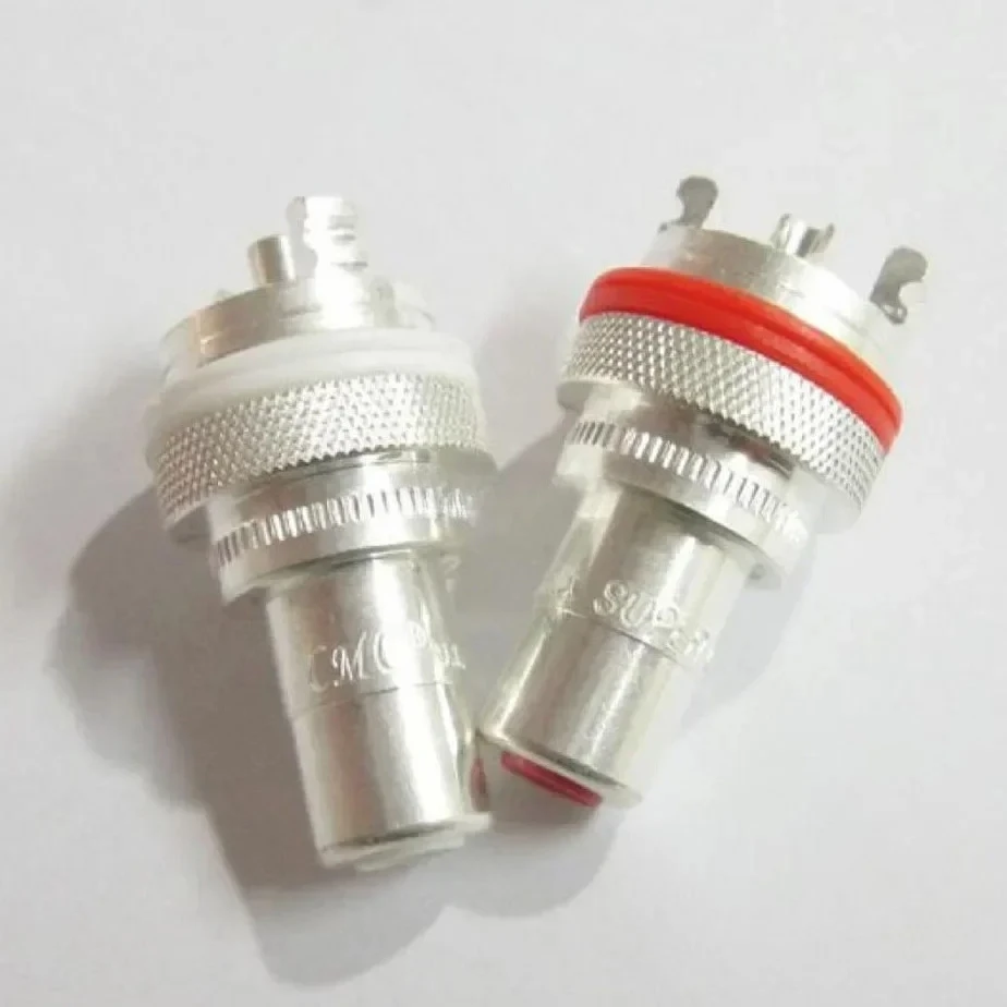 2 pairs CMC 805 2.5AG Thick Silver Plated RCA Jack Female Socket Connector for Hi-Fi Audio CD AMP Panel Chassis Mount