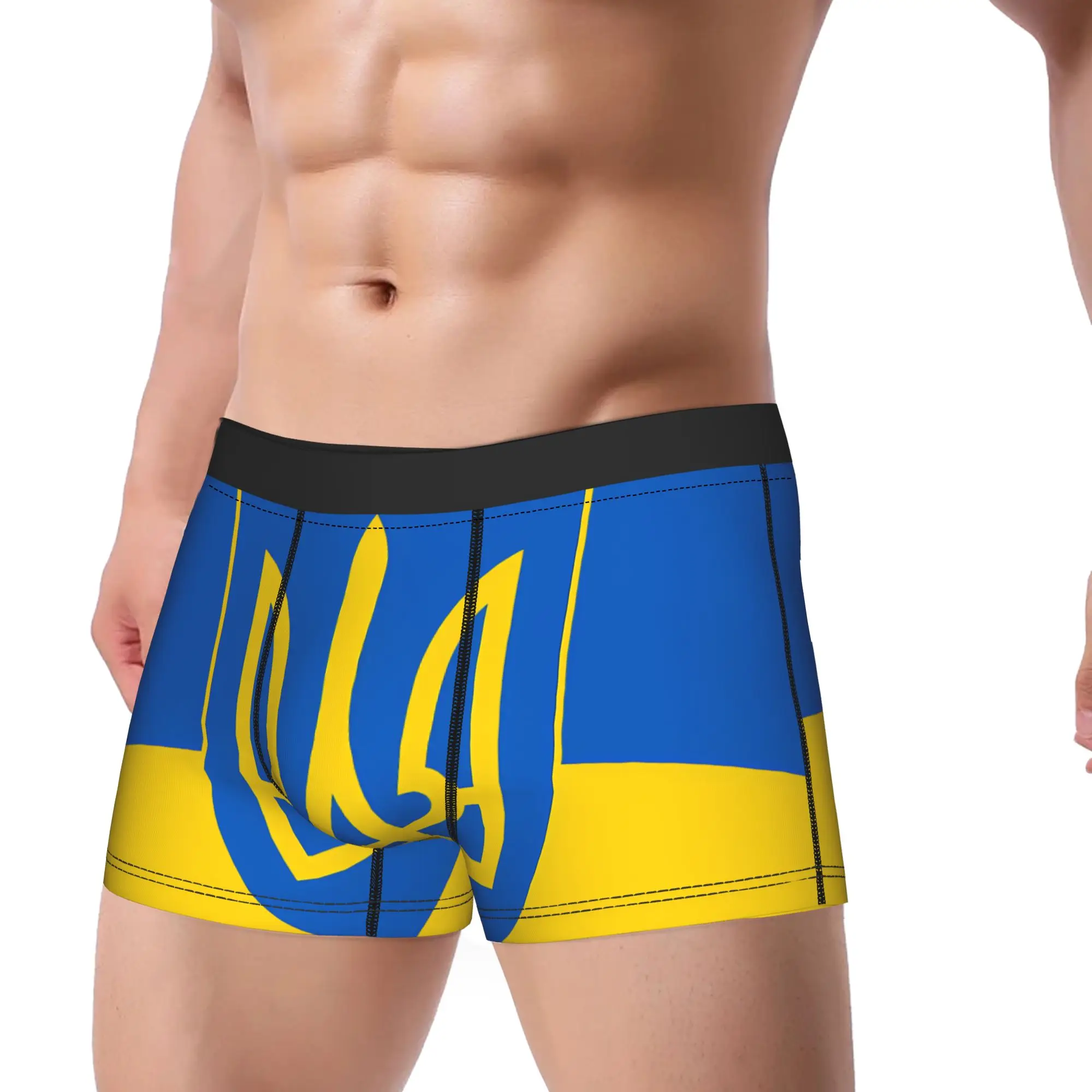 Ukraine Presidential Flag  Boxer Brief  Underwear Quality Man Comfortable Boxershorts Customs Plus Size Panties