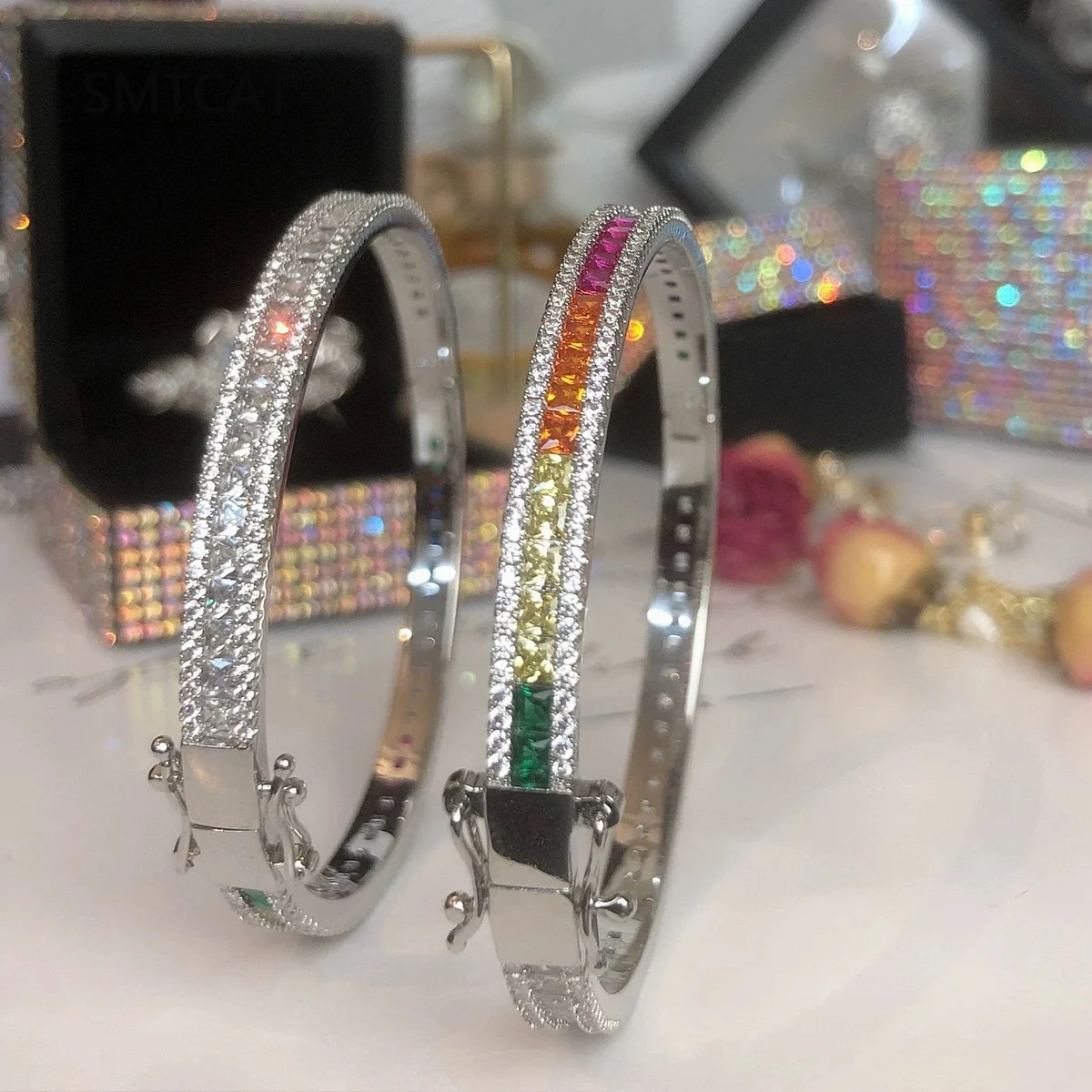 กำไลข้อมือเทนนิสโมอิสซาไนต์สี D แท้ ขนาด 2 มม. สไตล์หรูหรา สำหรับผู้หญิง เงินแท้ S925 กำไลเพชร Pulseiras De Prata ของขวัญ