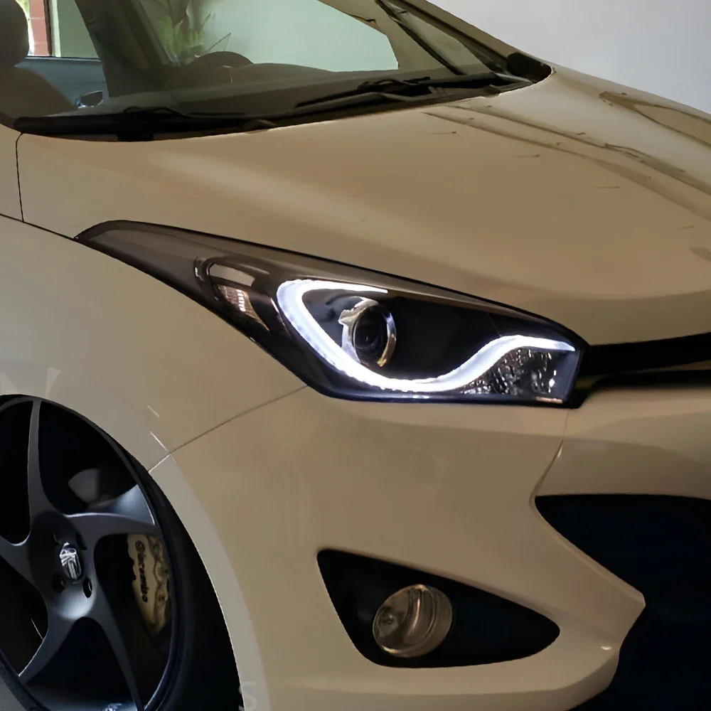 

Автомобильные передние фонари для Hyundai HB20 2013-2016, светодиодные автомобильные фары в сборе, обновление, высокое качество, аксессуары для бифокального проектора, объектив