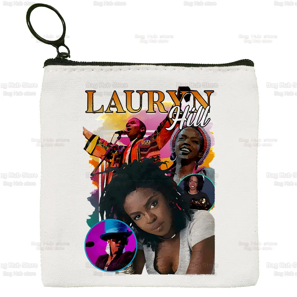 Fugees Refugees Lauryn Hill Coin Purse Female Fabric Small Purse Mini Clutch Bag Cute Canvas Key Case Coin Purse