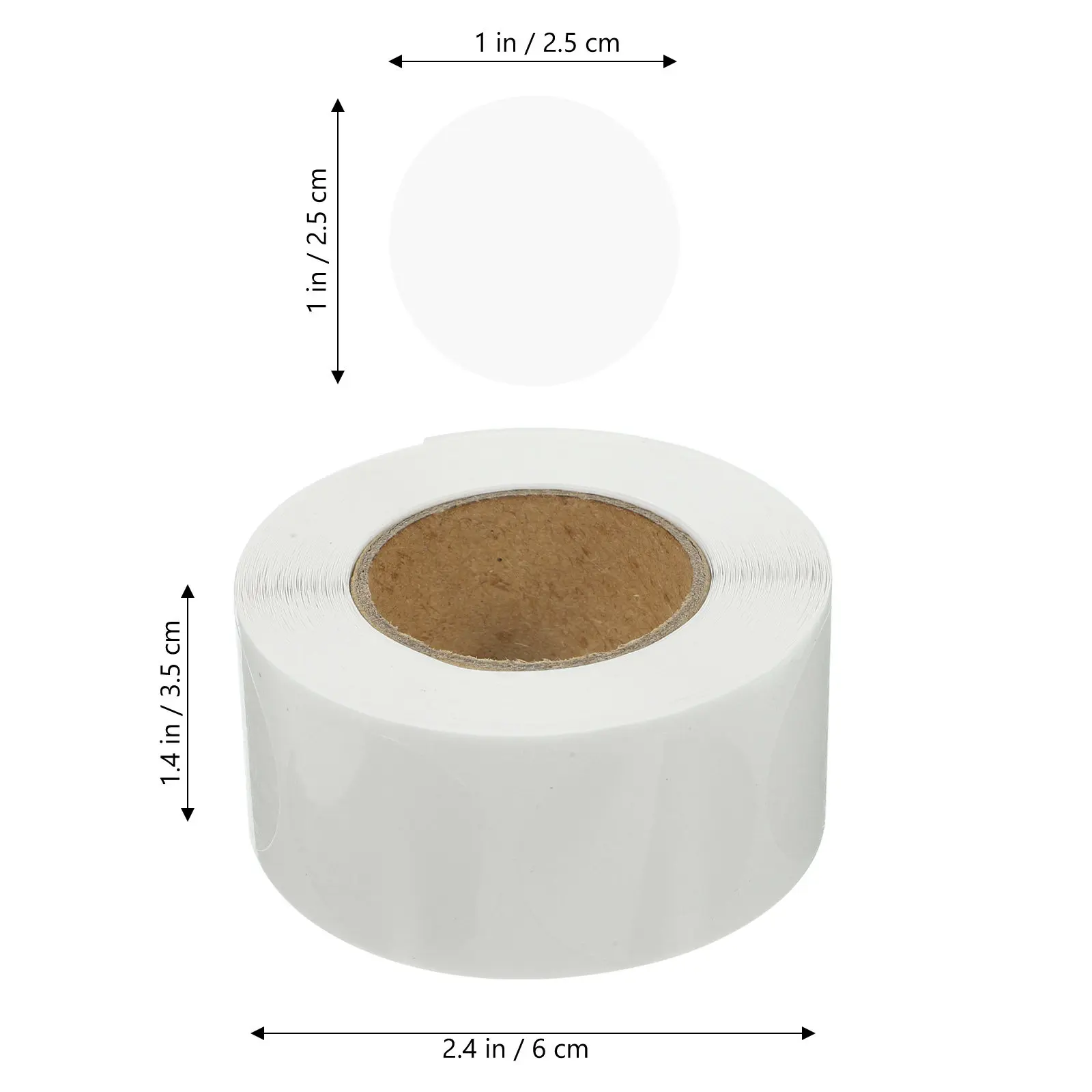 Transparent Dot Stickers, 2 Rolls Clear Removable Circle Labels for Files, Documents, Gift Packaging & Office Use