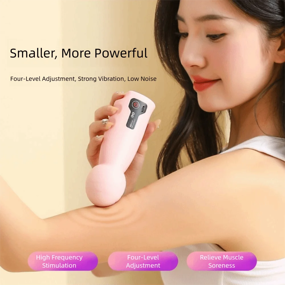

Portable 1200mAh Muscle Massager 4-speed Vibration Fascia Massager Electric Mini Electric Cervical Massager
