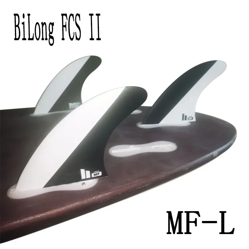 BiLong  FCS II MF Fin Tri Fin Set Quilhas Surfboard Fin Thruster  in premium PC material For Controlled powerful Surfing