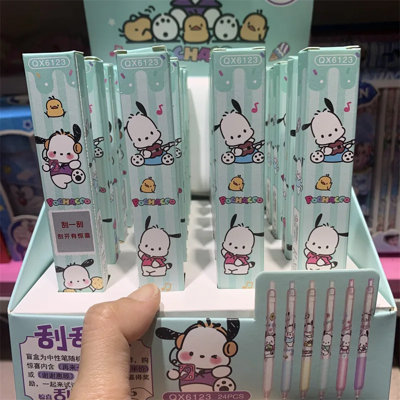 New Sanrio Blind Box Pressing Gel Pen Kawaii Students Stationery Anime My Melody Kuromi Cute 0.5mm Pupil School Kids Gift Prizes