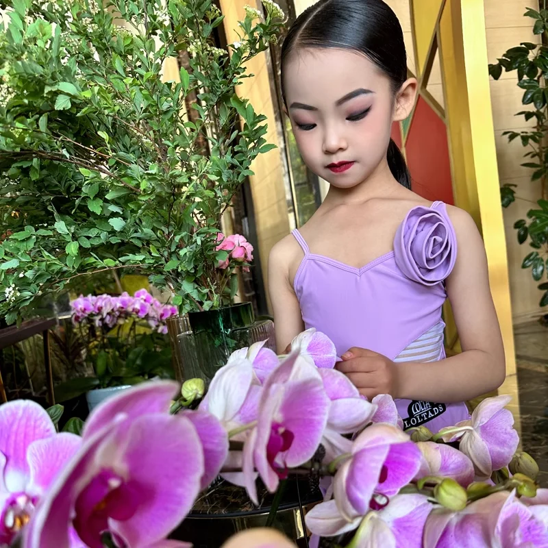 Costumes de danse pour enfants, compétition de spectacle de célébrité d'internet, Costumes de spectacle de danse latine, nouvelle collection été