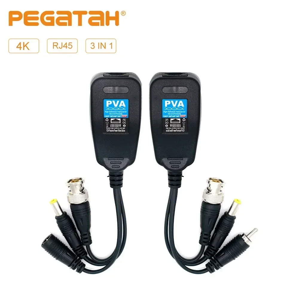 

8MP BNC CCTV Cable Coaxial Video RJ45 HD Passive BNC 1080p Twisted Pair 3 in 1 Coaxial Cable CCTV Camera Transmission Cables