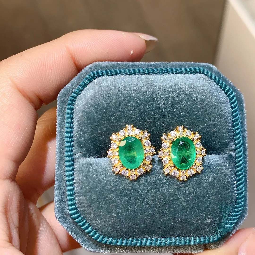 

Дизайнерское изумрудное кольцо из серебра S925 с натуральным драгоценным камнем, роскошное исполнение, идеальный подарок для незабываемых праздников