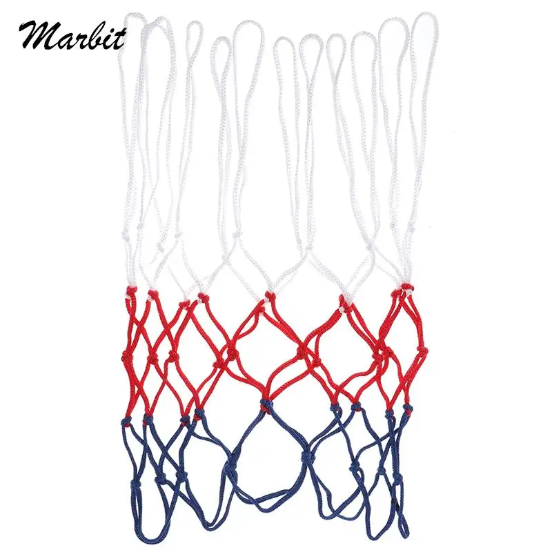 

Red+White+Blue Tri-Color Basketball Hoop Net Basketball Net All-Weather Basketball Net Powered Basketball Hoop Basket Rim Net