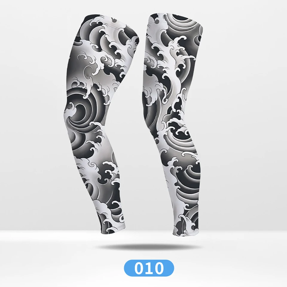 GTUBIKE Sommer-Rad-Kompressionsbeinschoner für Outdoor-Sportarten, schnelltrocknend, Knieschutz, Leggings für Laufen, Basketball, UV-Schutz