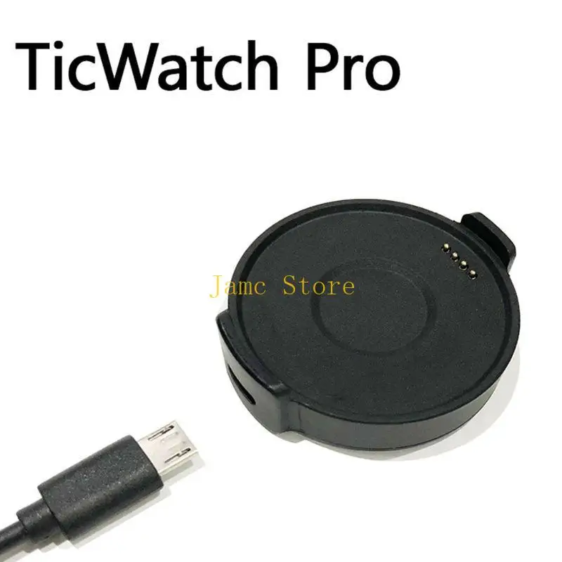 LX0B لـ USB Cradle Smartwatch Power Adapter Dock Stand Black