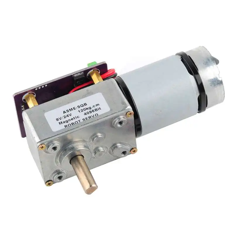 ASME-SQ Series Worm Gear Reduction Magnetic Encoder Servo 70KG 120KG 360 Degree Power-off Self-locking Servo Motor for Robot Arm