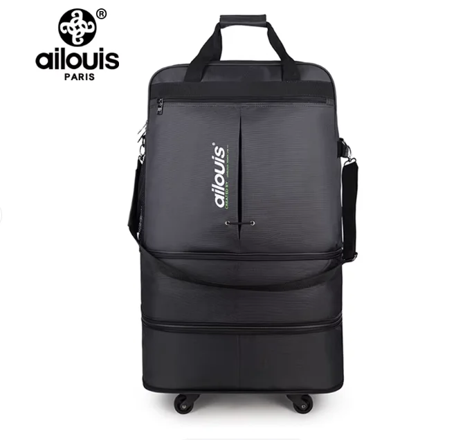 

Большой чемодан для ручной клади с высокой вместимостью, мужской чемодан для багажа, сверхбольшой объем 158, чемодан на колесиках, сумка для переезда