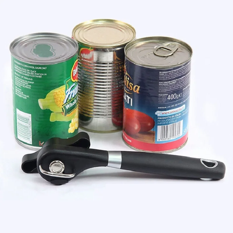 1PCS Manual Can Opener Stainless Steel Bottle Openers Professional Ergonomic Jars & Tin Opener for Cans Kitchen Tools