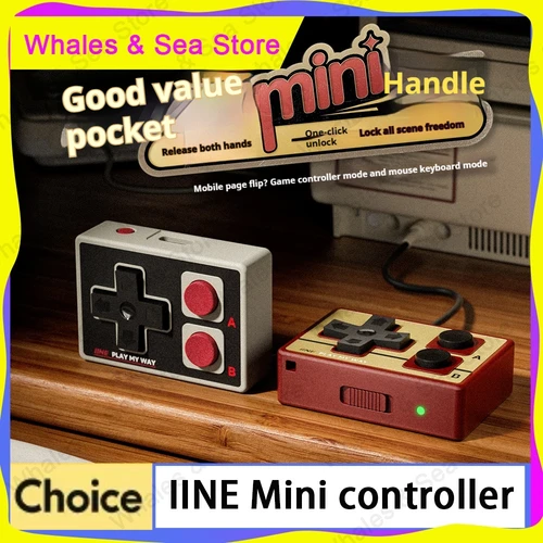 Imagen 1 del producto IINE Pocket Mini controlador Bluetooth Gamepads multifunción Joystick Control remoto de vídeo corto para accesorios Android iPhone