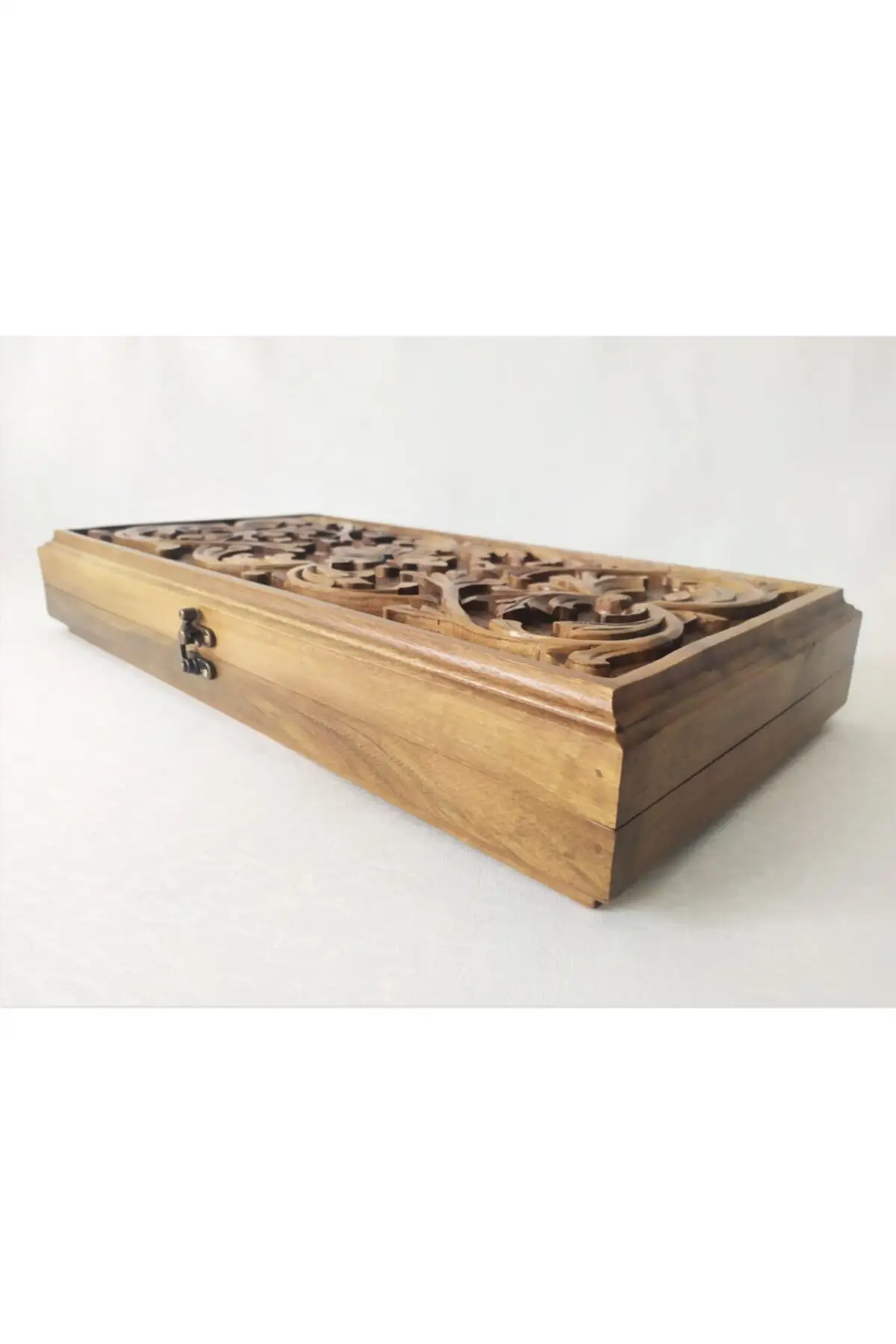 Hand-Carved Wooden Backgammon