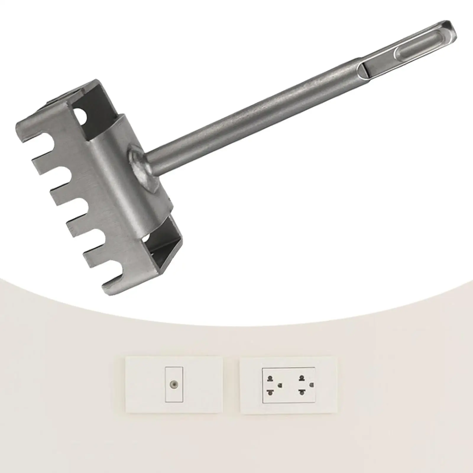 

Socket Punch Heavy Duty Professional Square Slot Cutter Outlet Box Cutter Wall Square Hole Puncher for Concrete Wall Brick