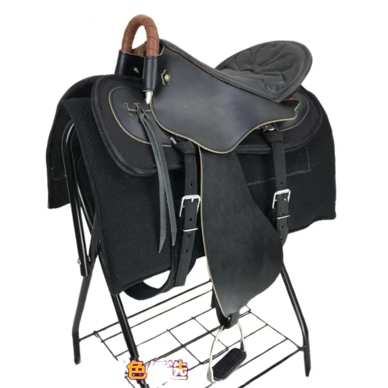 승마용품 Harness New Cow Leather Tourist Short Saddle Fine Riding Equipment A Full Set Of Mongolian Saddle