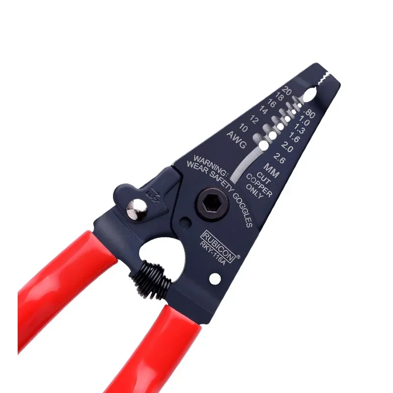 Pelacables RUBICON para herramienta peladora de cables multiusos de 10-20 AWG para corte eléctrico NO. RKY-116A | RKY-116B