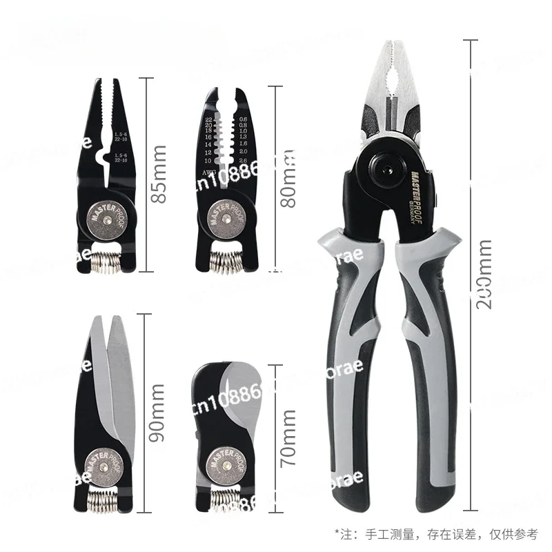 Five in One Multifunctional Steel Wire and Tiger Pliers Electric Wire Crimping Pliers