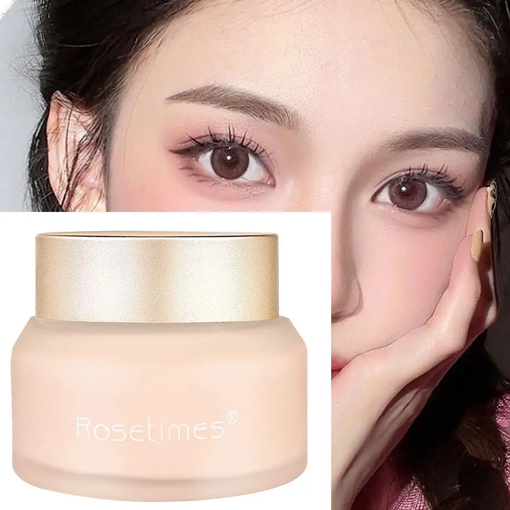 Soft Light Foundation Cream Waterproof and Sweat-proof Concealer Oil Control Moisturizing Beginners Face Makeup for Women F5D0