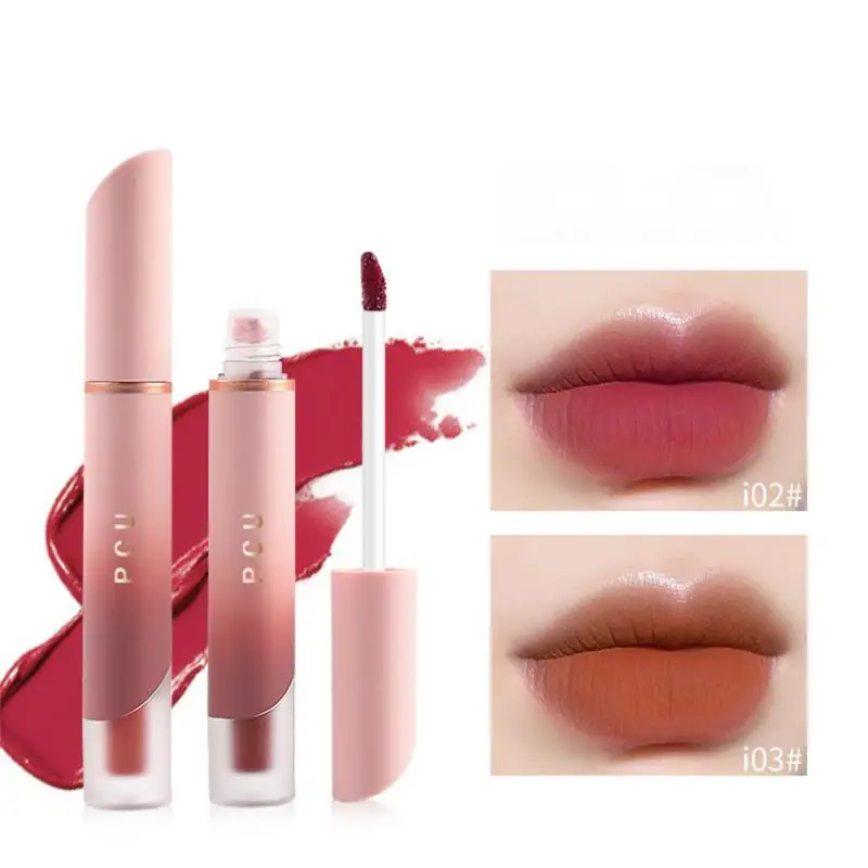 Non Stick Lip Glaze Unique Matte Finish Elegant Matte Velvet Lip Cream With Long-lasting Color Matte Lip Gloss Popular Trend