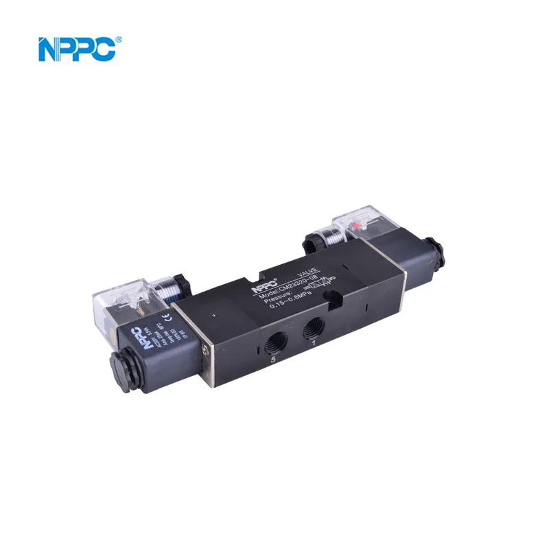 CM23320-08 3/2 way  solenoid valve black or  silver color coil voltage  DC24V AC24V AC220V single head port size G1/4 NPPC Brand