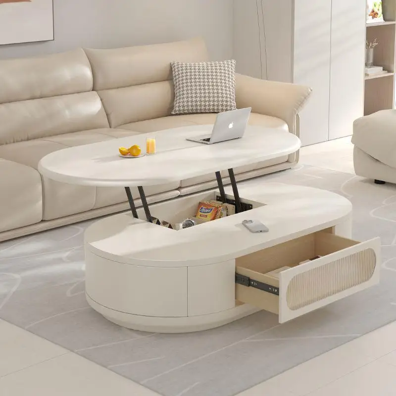 HYS living room movable lifting coffee table dining table two-in-one dual-purpose small apartment multi-functional storage
