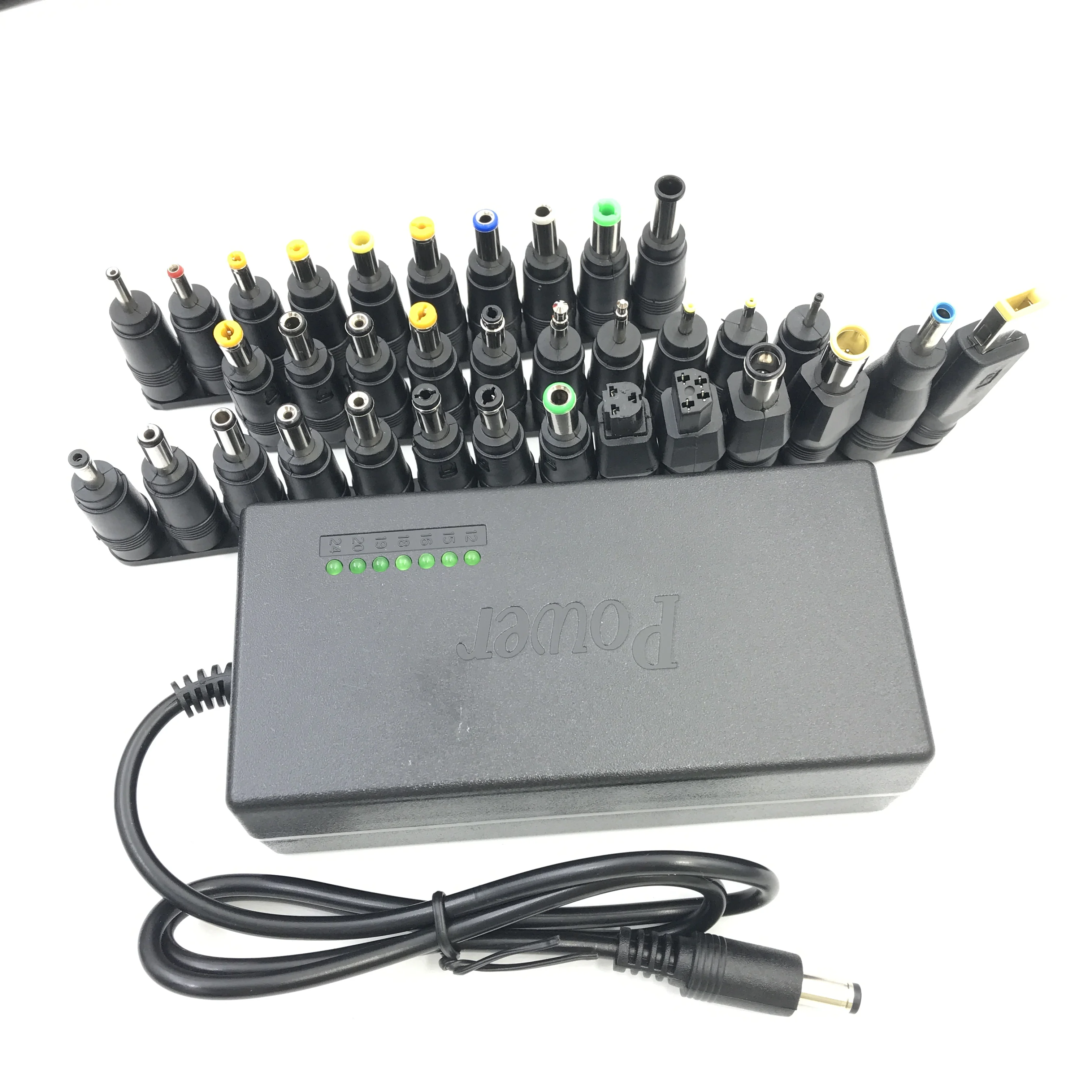 

34Pcs Universal Power Adapter 96W 12V To 24V Adjustable Portable Charger For Dell Toshiba Hp Asus Acer Laptops Eu-Plug