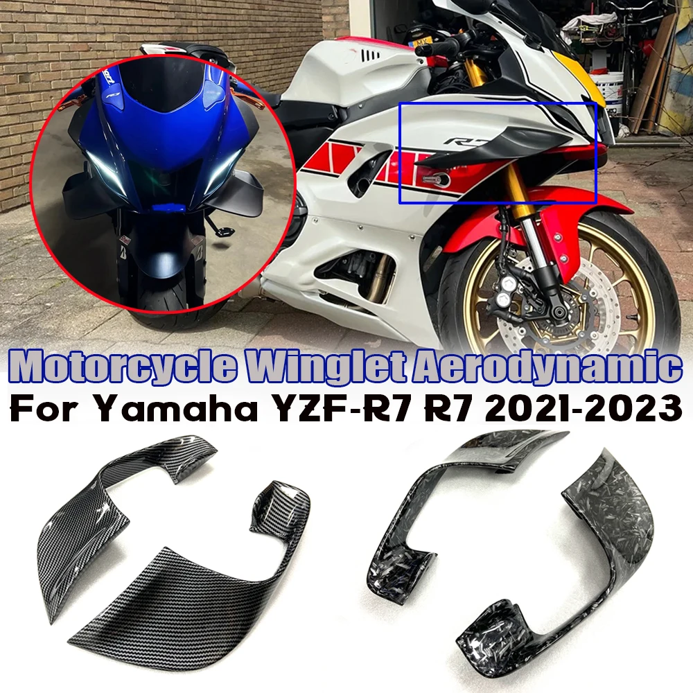 

Fixed Wind Wing Motorcycle Fairing Shell Accessories R7 Winglet For Yamaha YZF-R7 YZF R7 R 7 2021 2022 2023