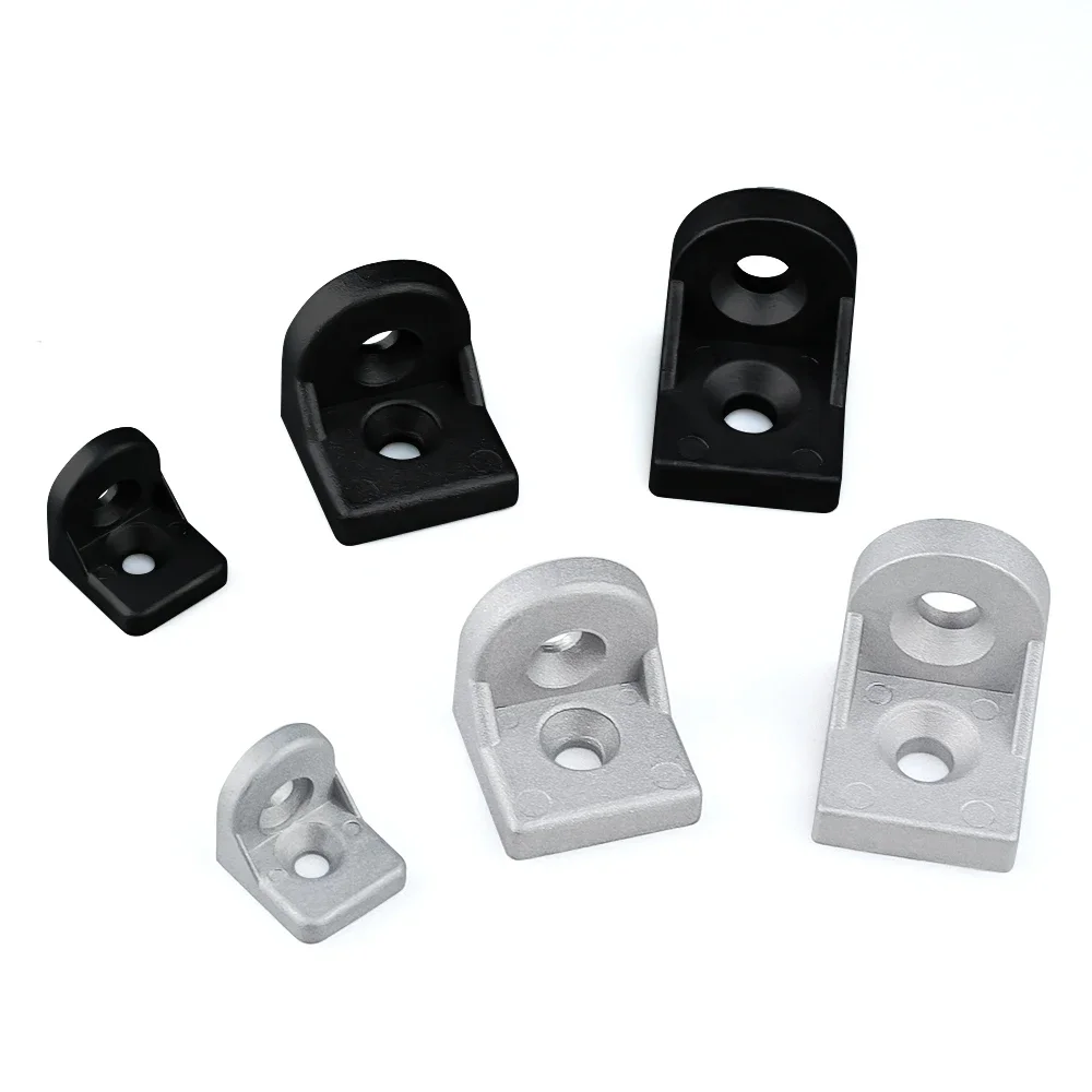 8PCS/lot Steering Angle Corner Bracket L Type Fittings Connector Connection Joint for 20/30/40 Series Aluminum Profiles