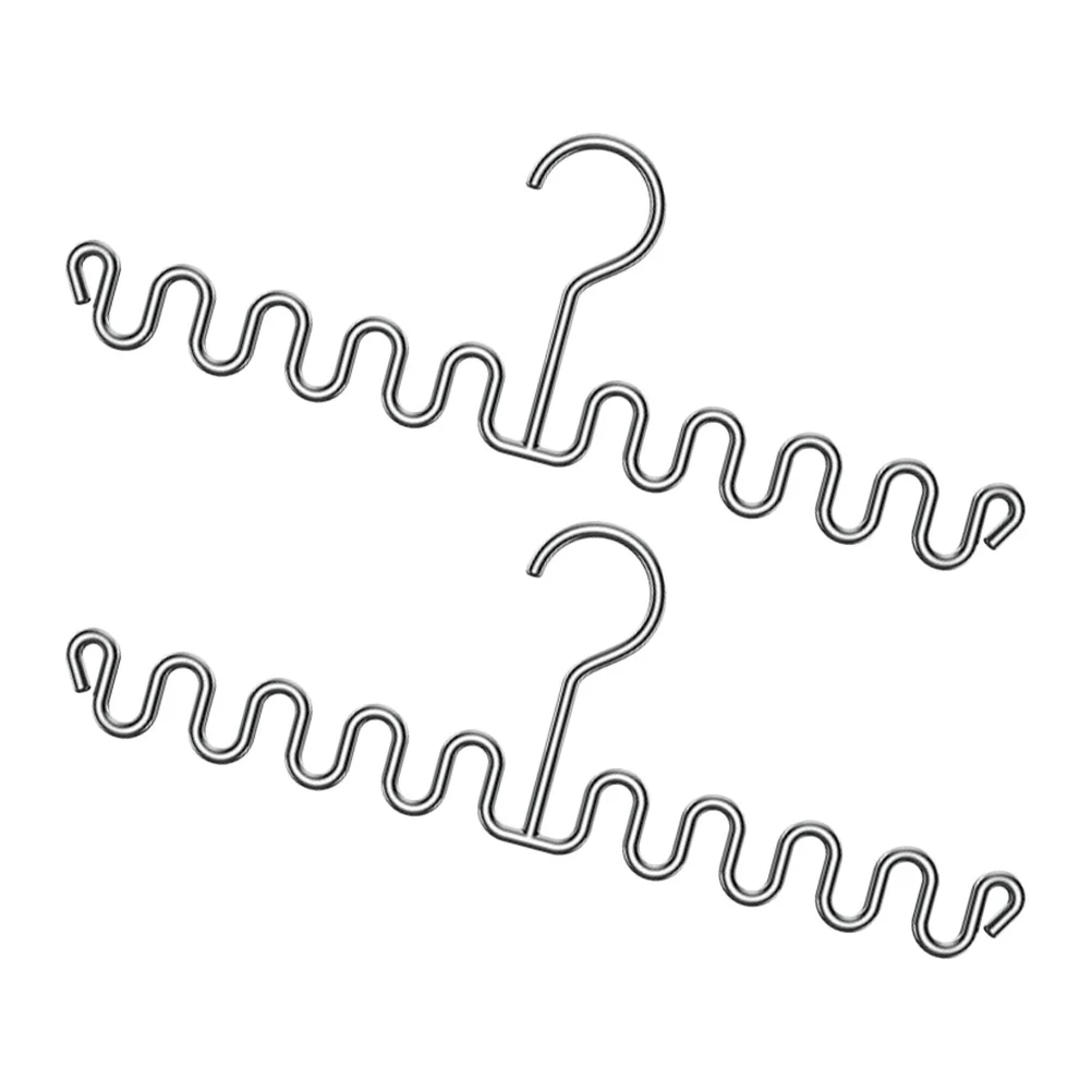 

2Pcs Underwear Hanging Rack for Wardrobe Wave Shape Clothes Storage Hanger Bra Organizer for Closet Tank Tops Necktie Sock
